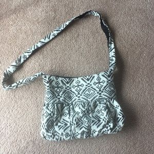 Black and white crossbody bag